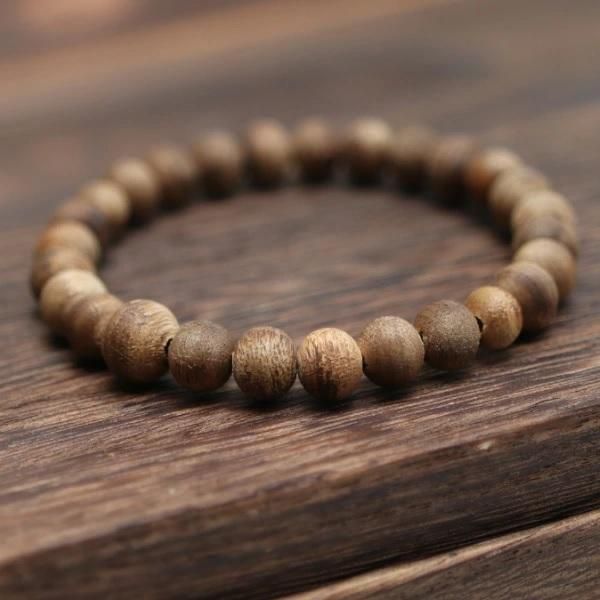 数珠ブレスレット 尺四玉（約8×9ミリ） 沈香 107080236 送料無料