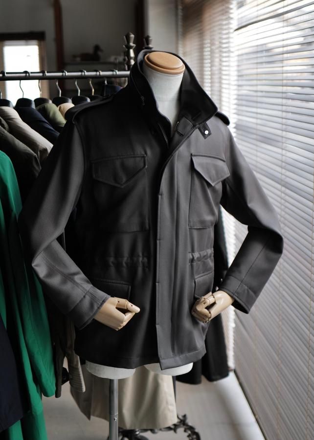 GLENMORE】ウールヘリンボーン織りダッフルコート - SUGURU SHOP