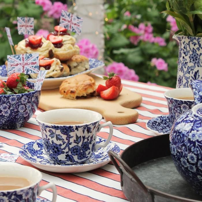 イギリス食器 Burleigh ブルーアーデン カップ&ソーサー｜バーレイ正規