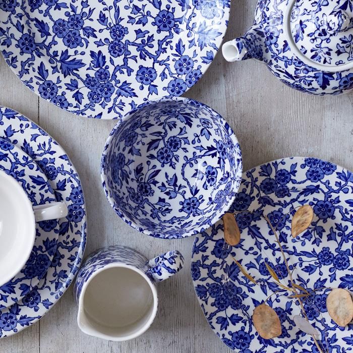 イギリス食器 Burleigh ブルーアーデン シュガーボウルL｜バーレイ正規