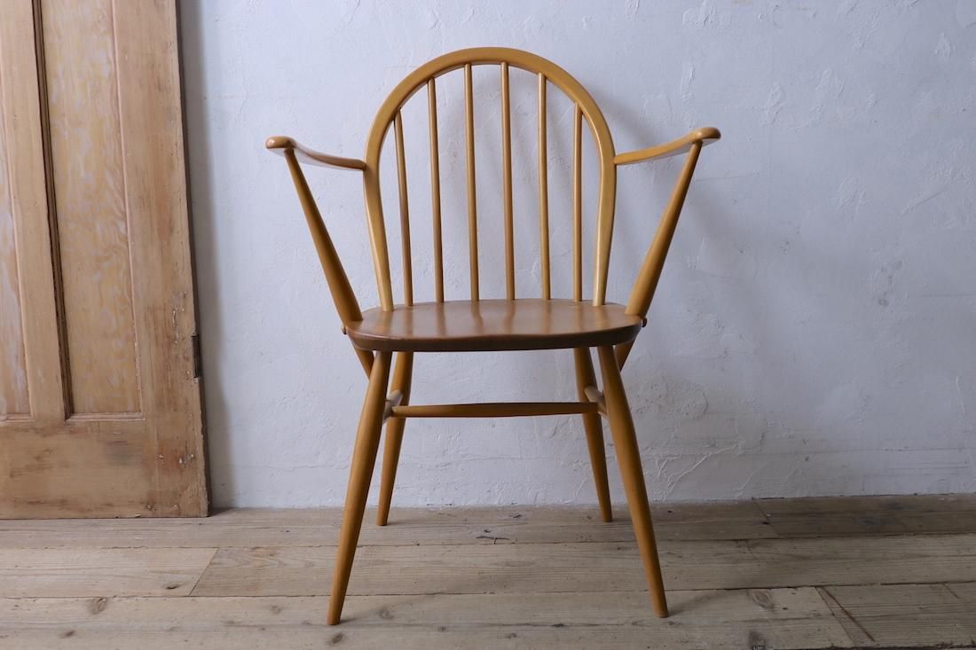 ERCOL/アーコール/アーム付きフープバックチェア(B) - カフェスタイル