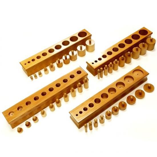 円柱さし（4セット） - モンテッソーリ教具専門店 Montehippo