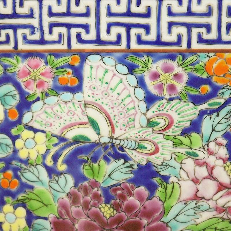 色絵 伊万里 十錦 手あぶり火鉢 鉢カバー カラフル マルチカラー