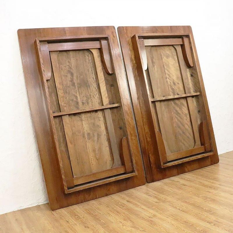 昭和レトロの大型角ちゃぶ台 木の温もりあふれる和ローテーブル