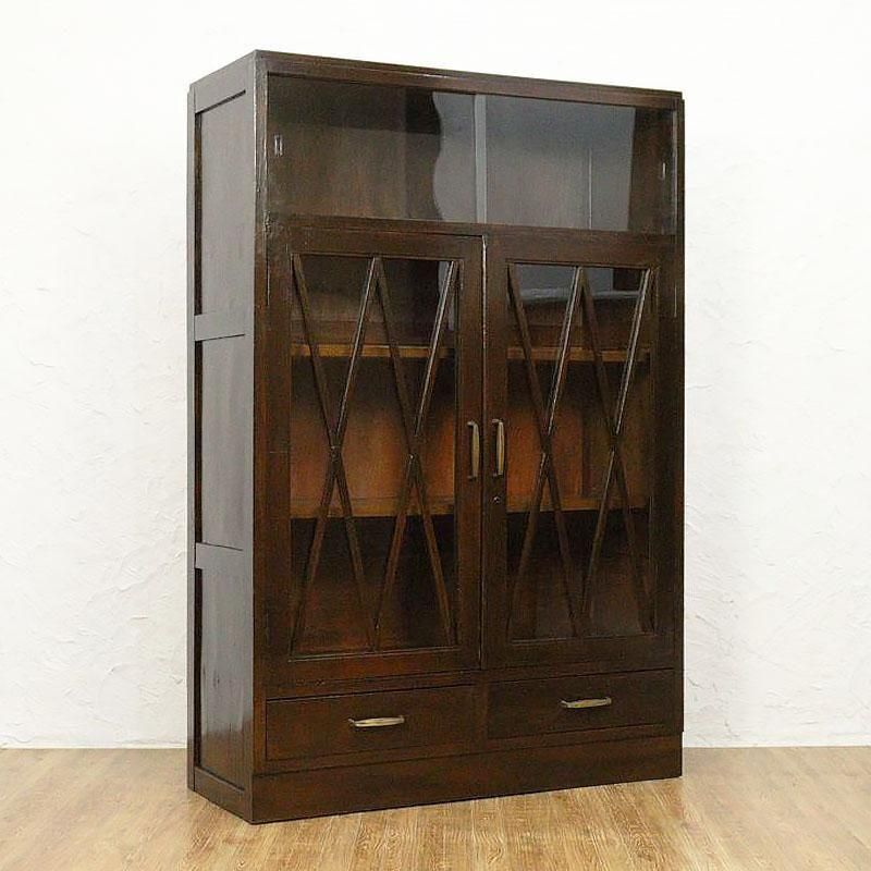 本棚・本箱｜木戸・ガラス戸付きなど昭和レトロなアンティーク収納棚