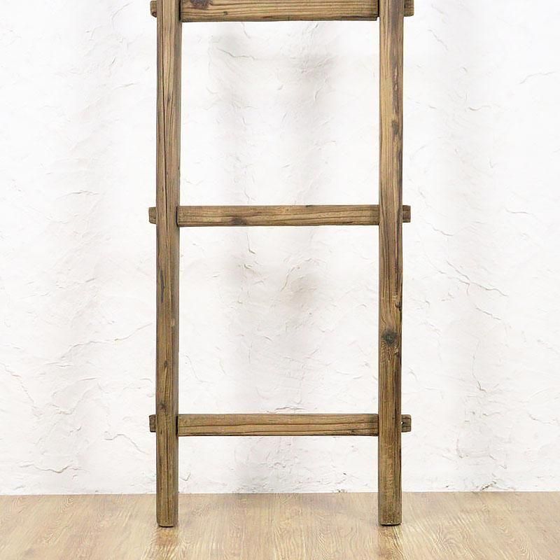 日本製の古道具 木製はしご - ナチュラルでおしゃれなディスプレイ用