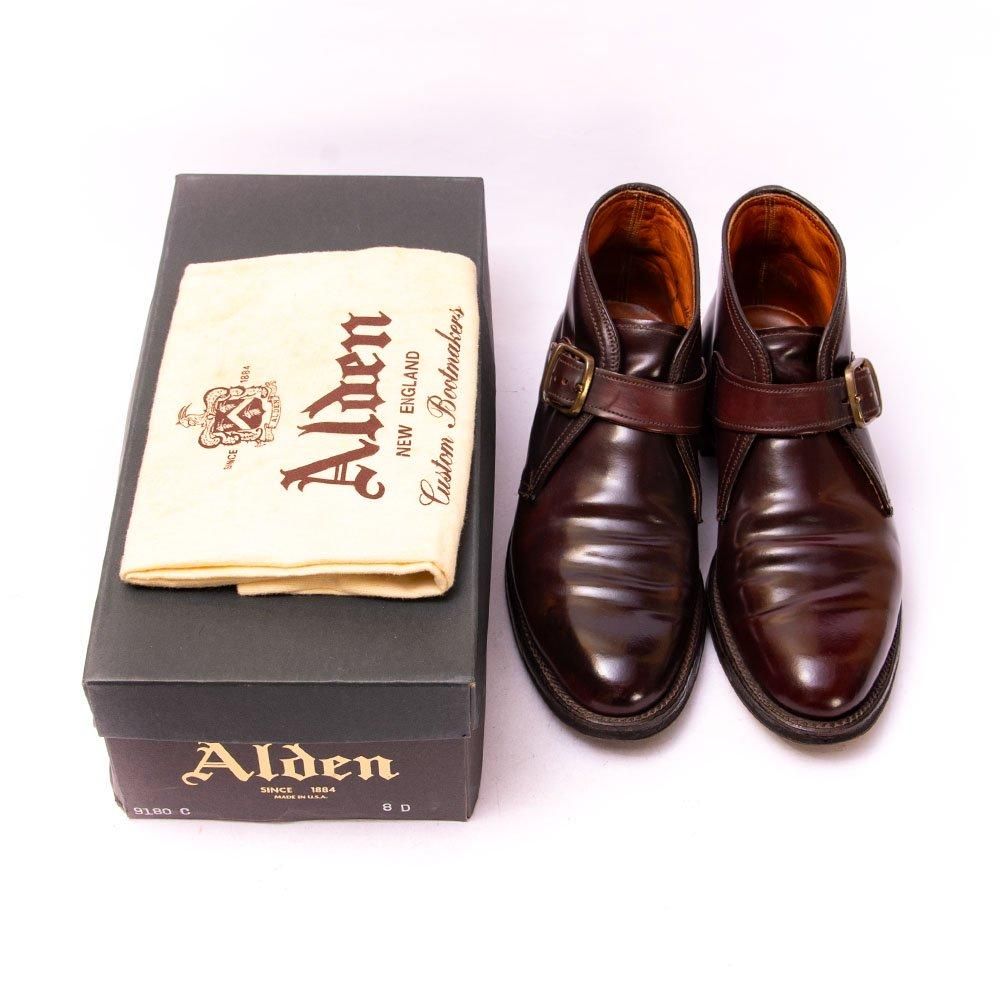 オールデン 9180C チャッカブーツ モンクストラップ コードバン