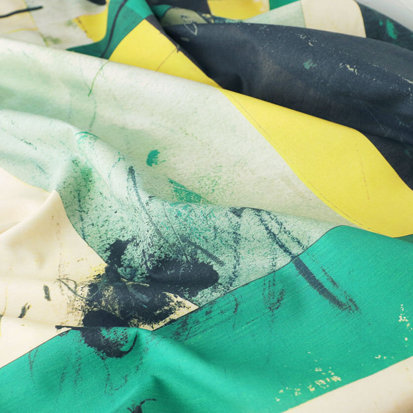 bottle（ブルー×レッド）幾何学模様- 布・生地の通販サイト：nunocoto