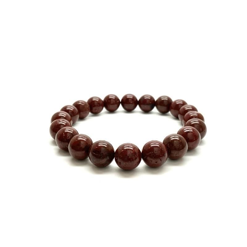 佐渡赤玉石 AA ブレスレット 10mm玉 】 佐渡の赤玉 限定 一点物 天然石