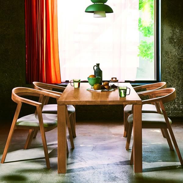 ホワイトオーク 4人掛ダイニングテーブル DT-13-N150(幅150x奥行90x高