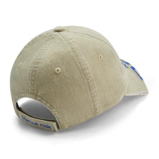 Martine Rose 【マーティンローズ】CUT PEAK CAP in CREAM(MRSS241130)