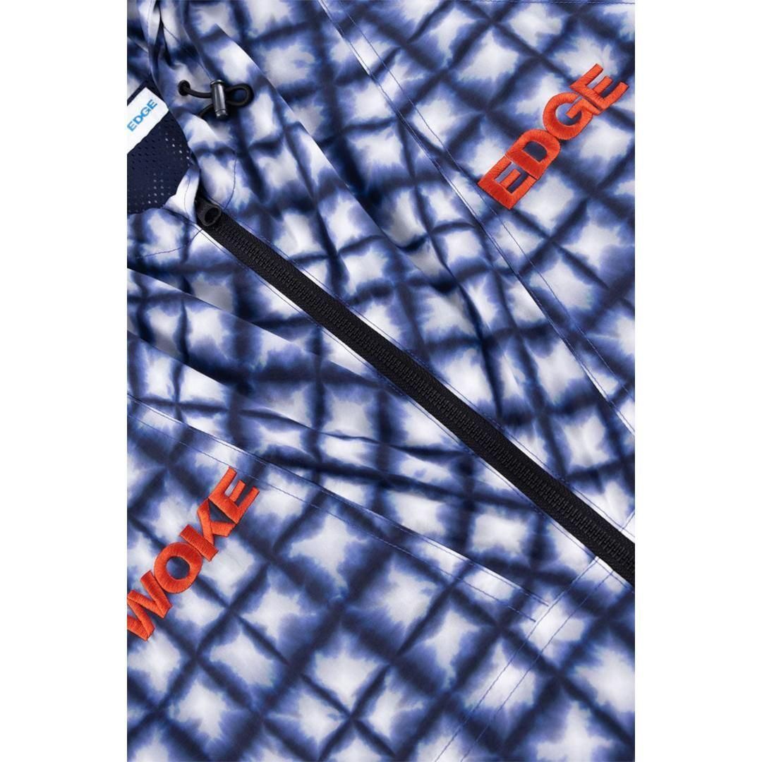 WOKE EDGE|ウォークエッジ Tiedye Check Parka BLUE (2511-15913-0152004)