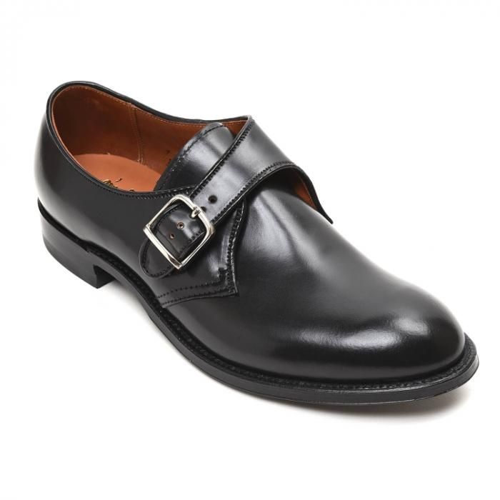 オールデン 1879 モンクストラップ コードバン ブラック-Natoriya