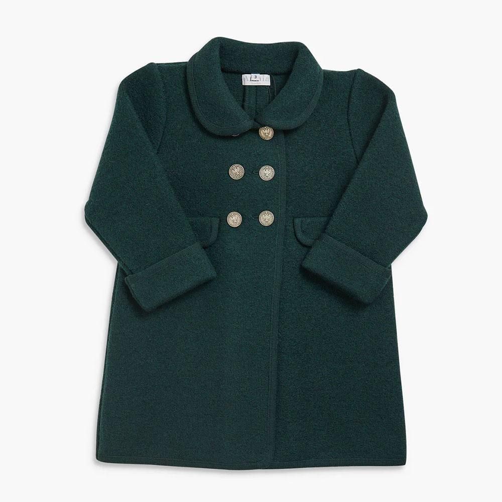 Amaia Kids - Razorbil coat - Green アマイアキッズ - ウールコート