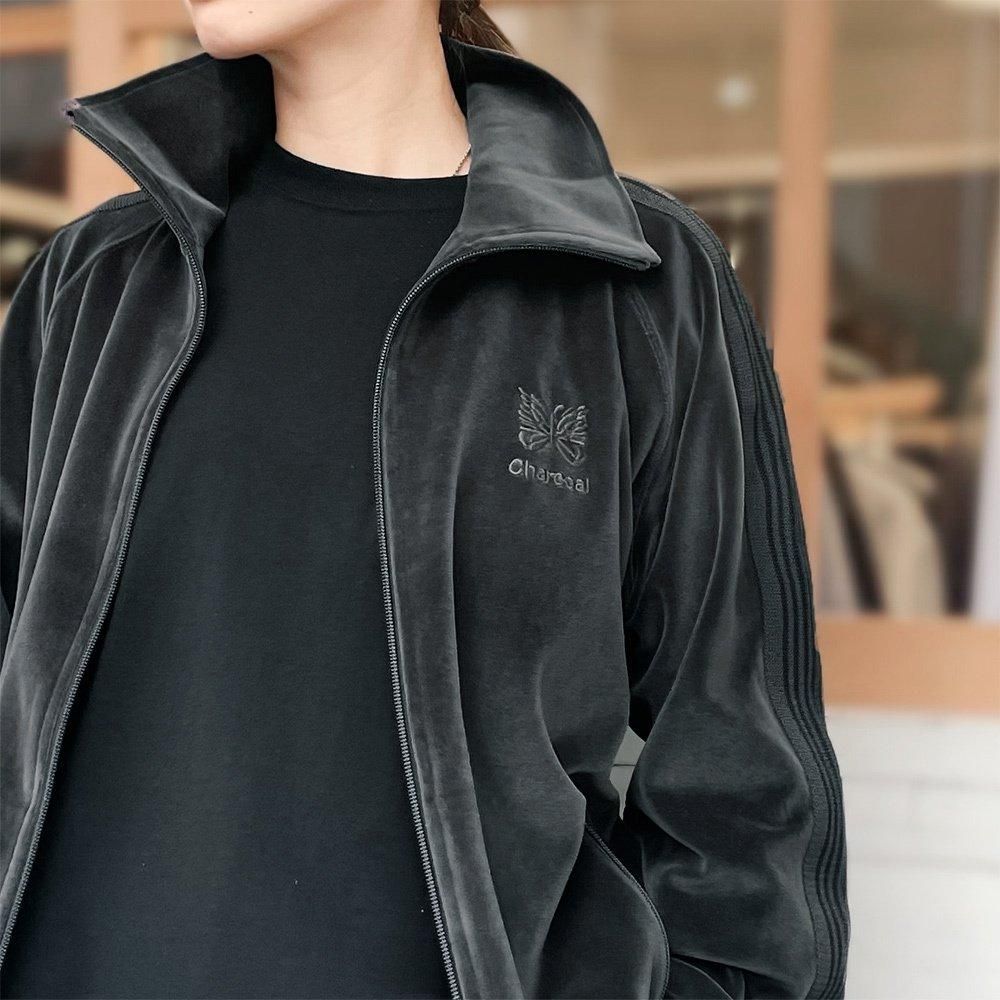 Needles（ニードルズ）〉 別注 Velour Track Jacket - Charcoal TOKYO