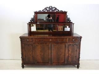 イギリス製アンティークのサイドボード・バッフェ｜木製収納家具 送料