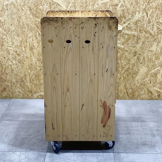 完売【中古】Y.S.PARK ワゴン『ウッドワゴン YS-F10』ナチュラル - 理