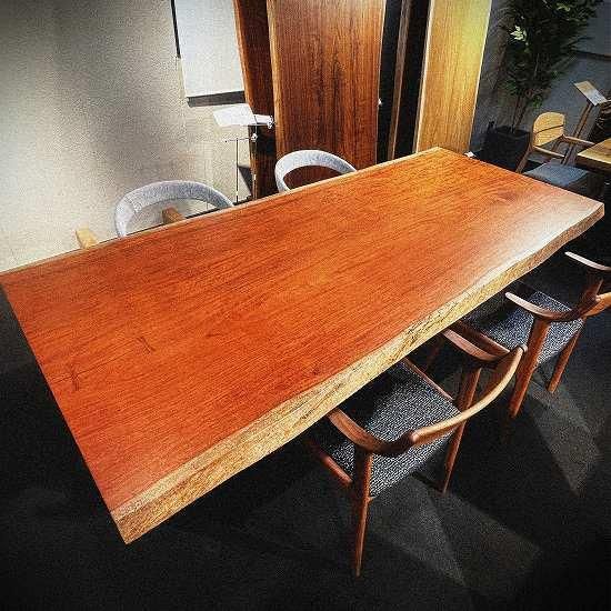 NO4 ブビンガ一枚板｜一枚板テーブル 通販｜大阪｜一枚板・無垢板家具