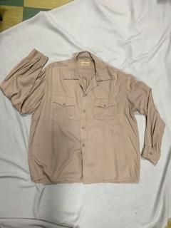 40s 50s ギャバシャツ シャツ ヴィンテージ ギャバ 長袖シャツ 1940