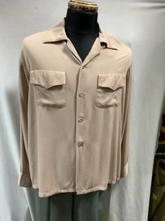40s 50s ギャバシャツ シャツ ヴィンテージ ギャバ 長袖シャツ 1940