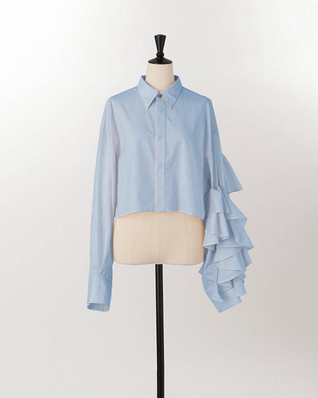 Ruffle long sleeve shirt - MARGE Online Shop