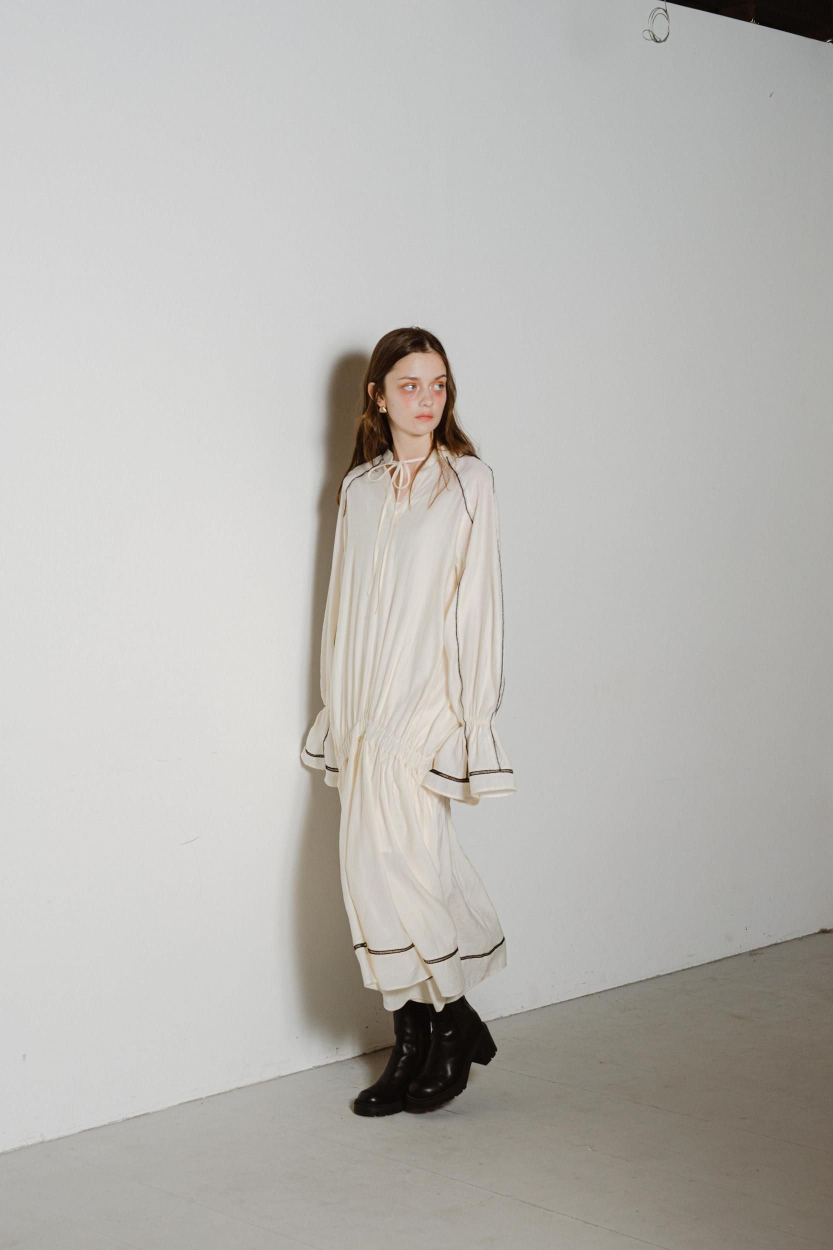 ニットティアードスカート（BEIGE） - PINUE