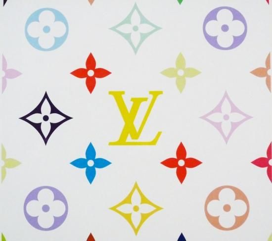 村上隆「Superflat Monogram(lemon)」絵画 額付 版画 シルクスクリーン