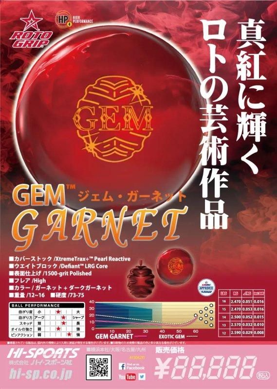 今回のガーネットは、シリーズ中一番の直進性能！ロトグリップ ジェム