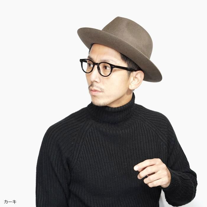 ハット メンズ レディース 秋冬 帽子 ラビット ファーフェルト