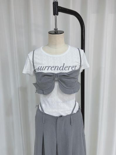 PERVERZE Knit Lace Jagged-hem Skirt パーバーズ ジャゲドヘム レース