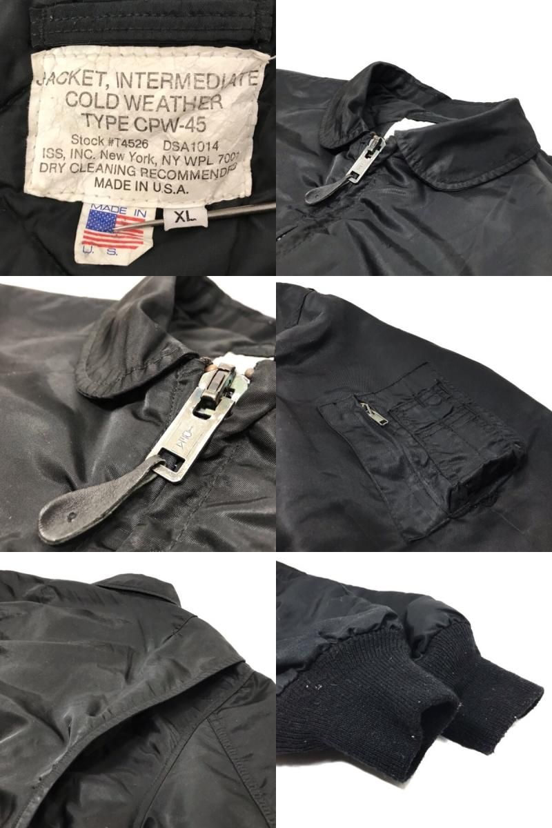 USA製 SPIEWAK CPW-45 Flight Jacket 黒 XL スピワック フライト