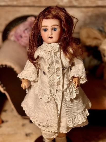 値下げ！14.3→9.8万円！即納！アンティーク ビスクドール 36cm Pintel