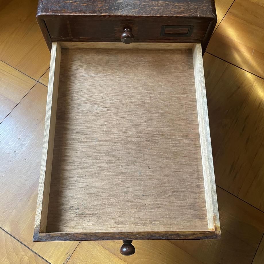 昭和初期 木製 5杯小引出し アンティーク収納