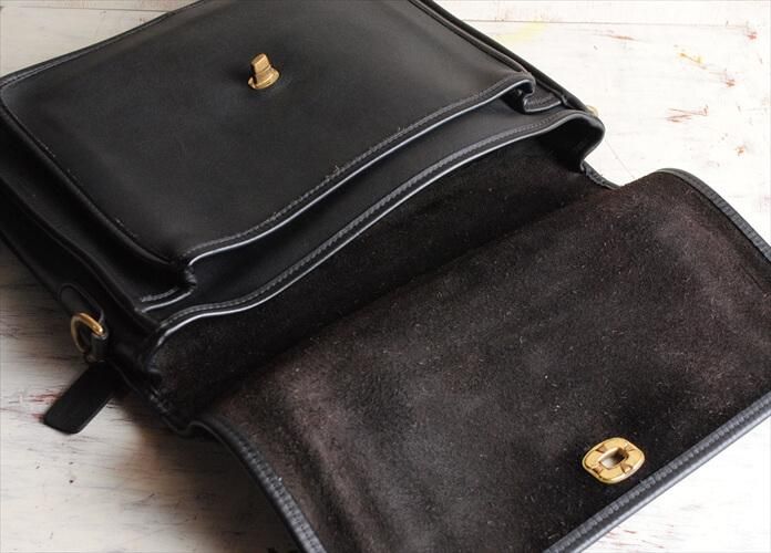 オールドCOACH レザー ブリーフケース ブラック