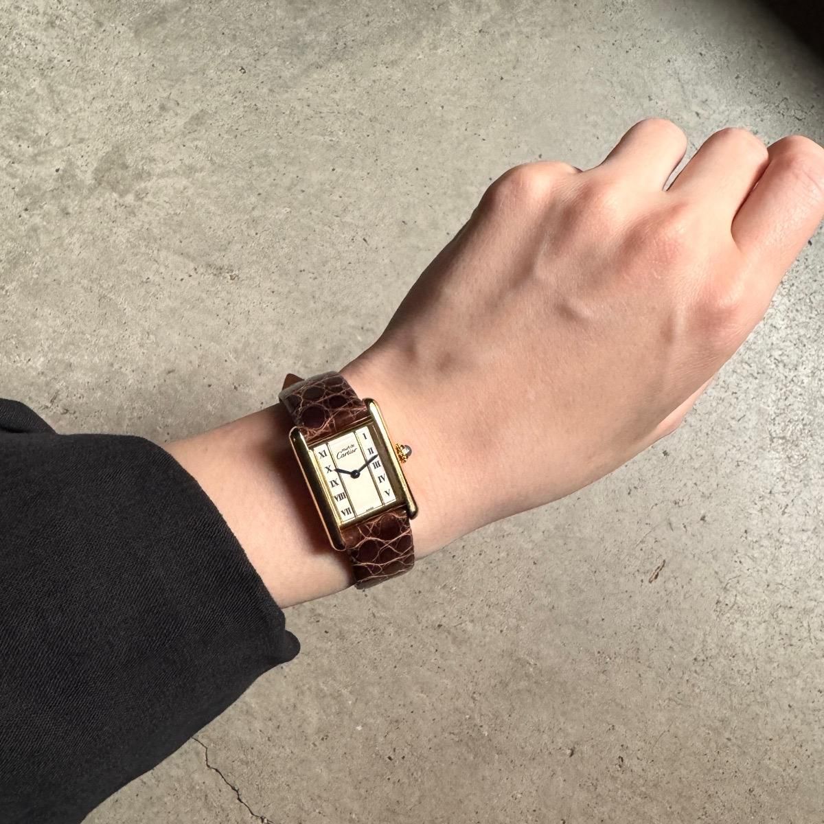 Cartier MUST TANK （カルティエ マスト タンク）縦ローマン SM 純正