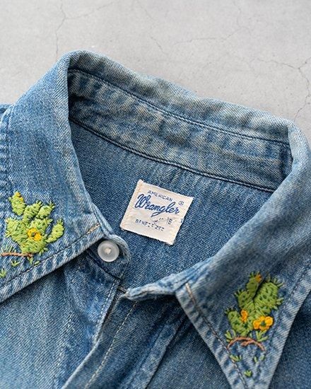 VINTAGE】60s Wrangler 27MW Western Shirt 