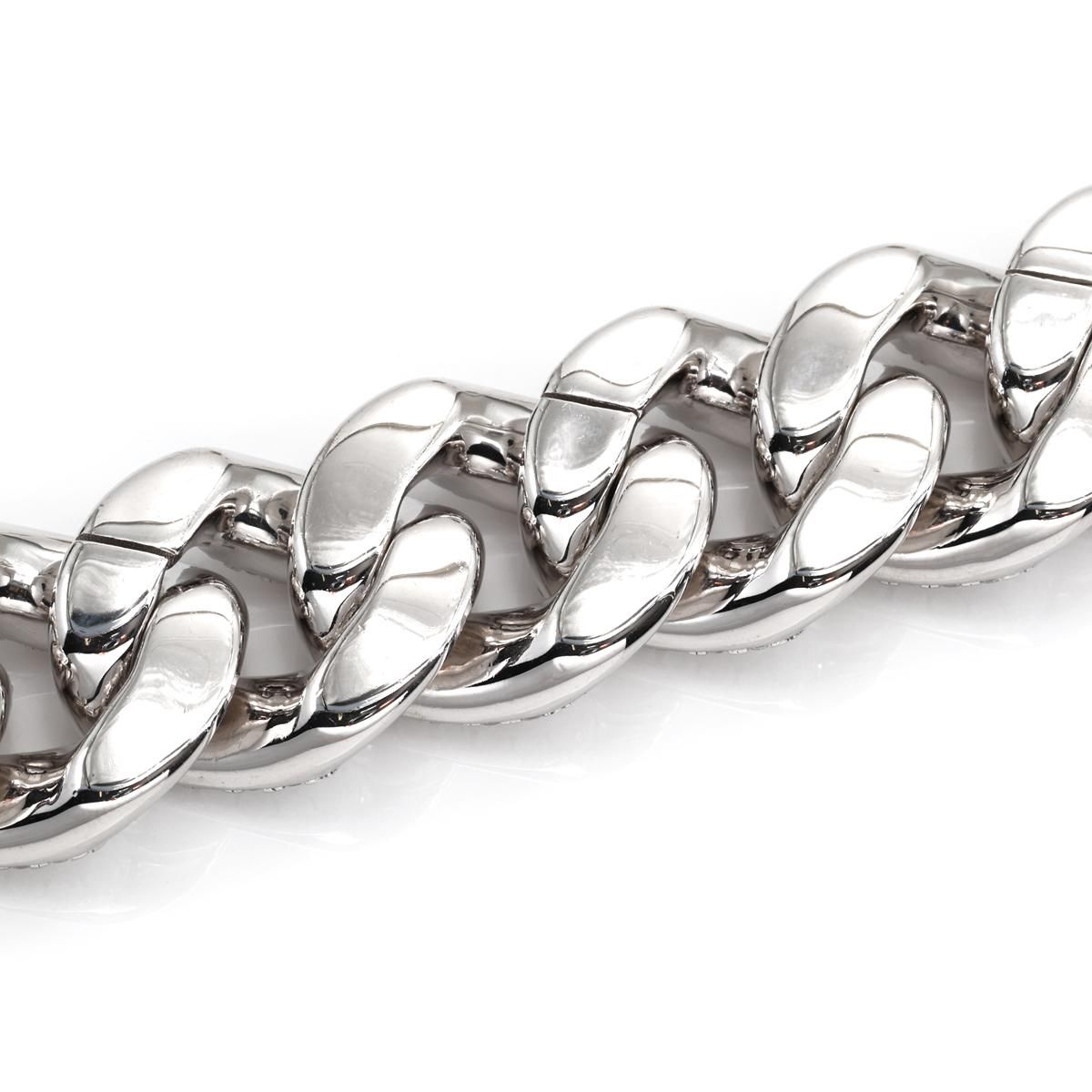 シルバー マイアミブレスレット 幅20mm 21cm-22cm MIA-20MPV