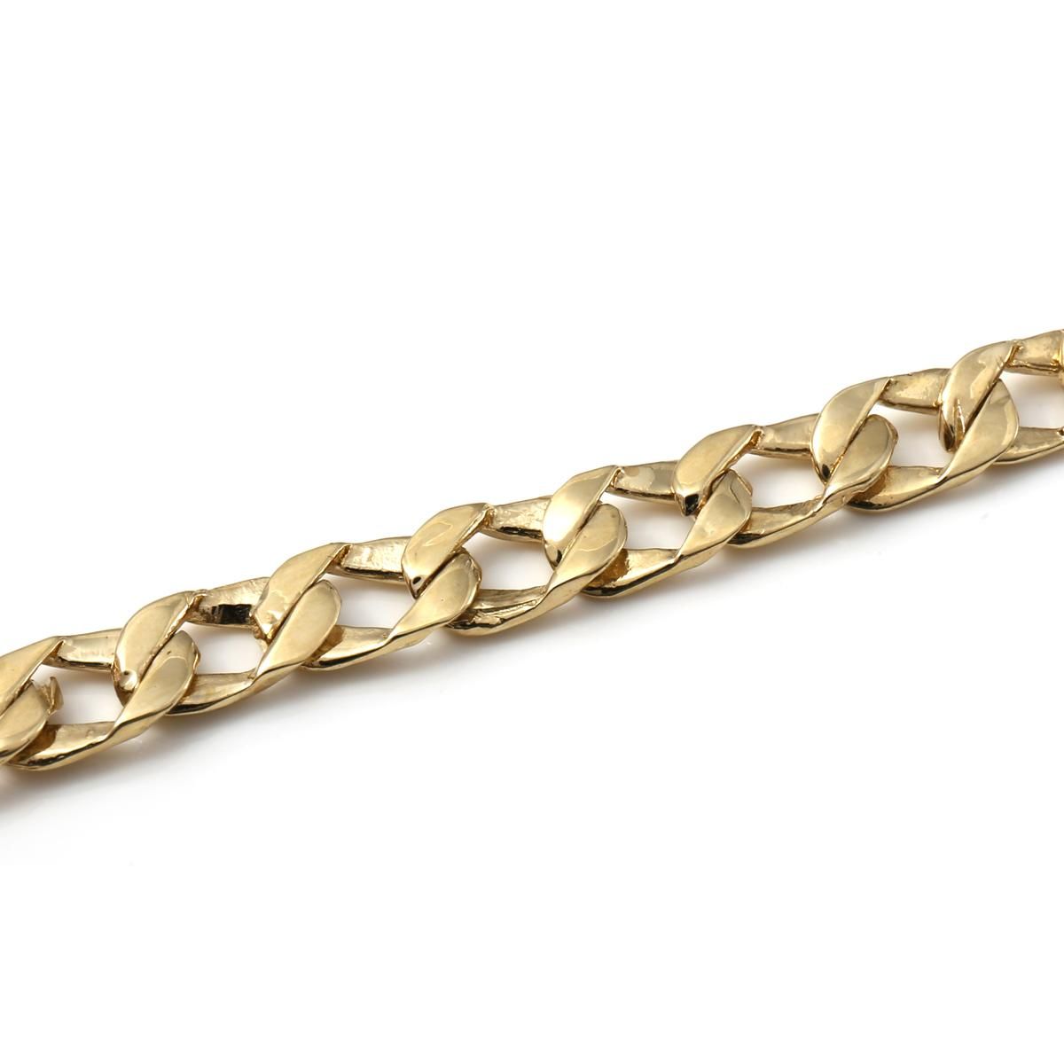 10K イエローゴールド キューバンブレスレット 幅6mm 20cm ASKMP1-2302