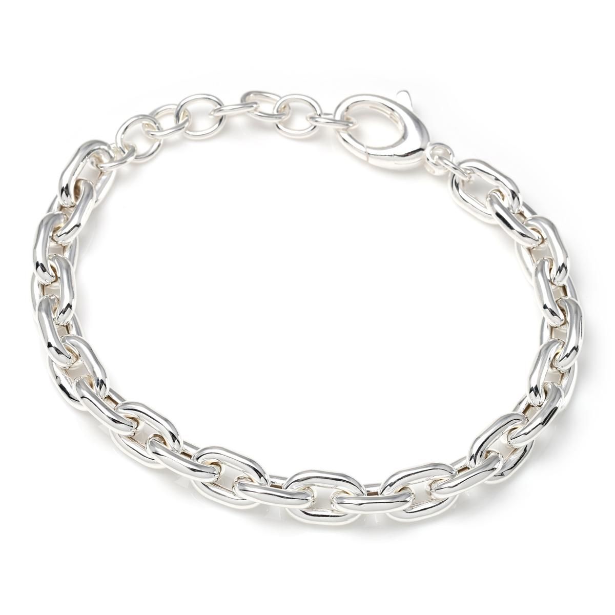 シルバー アズキブレスレット 幅7.8mm 18cm-22cm GIU666-SS