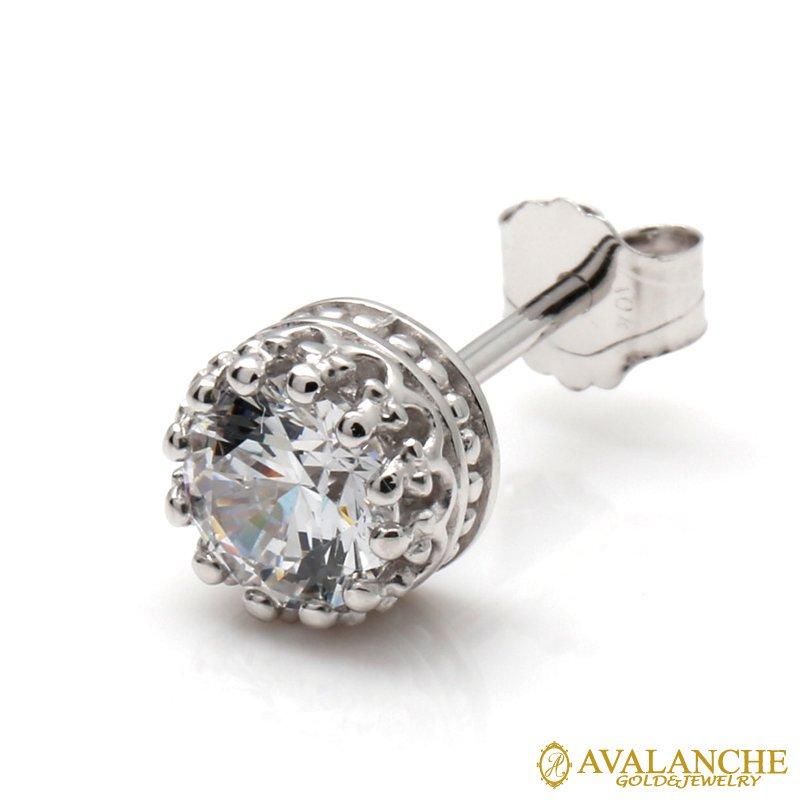 10K ホワイトゴールド フランクリンネックレス 幅1.5mm 45cm-50cm