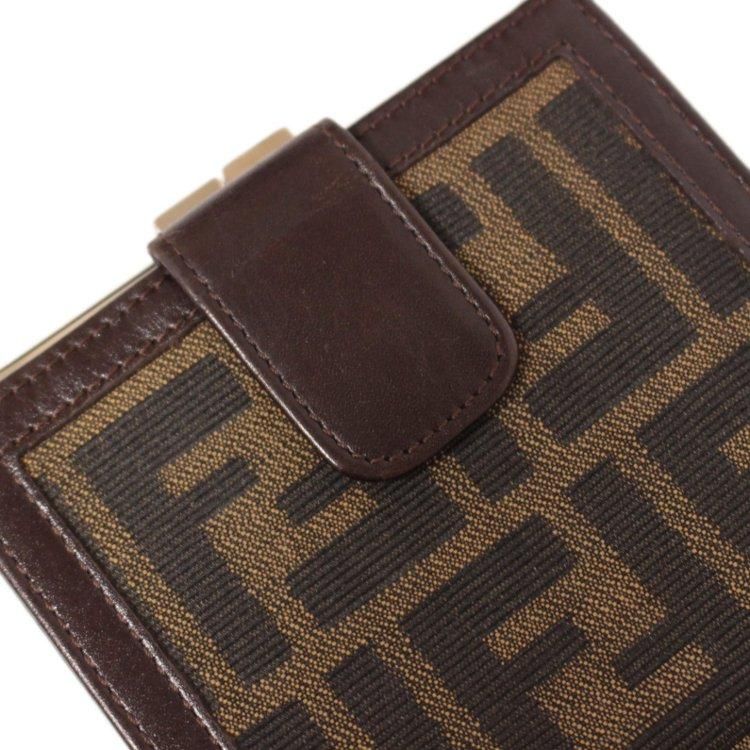 ズッカ柄がま口二つ折り財布 ヴィンテージ|フェンディ FENDI - 【公式