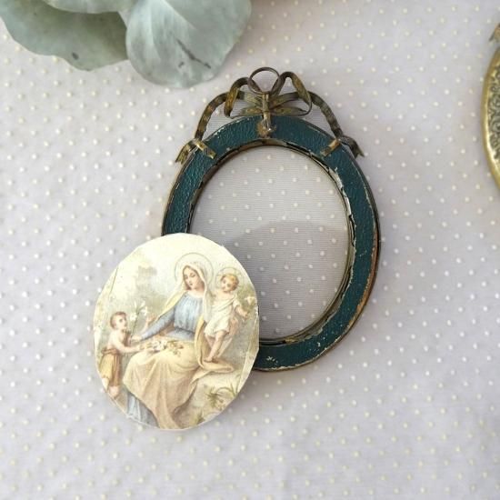 アンティーク リボン フレーム | フランス リボンモチーフと薔薇模様