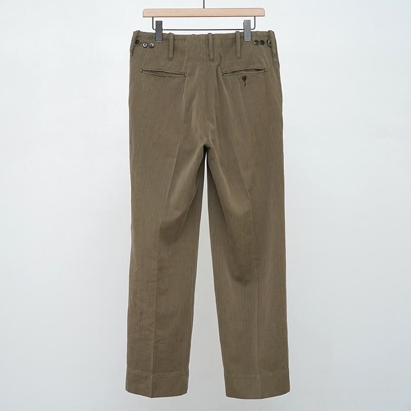 MAATEE&SONS】CHINO TROUSER ドゥルン KHAKI - THIRTY' THIRTY' STORE