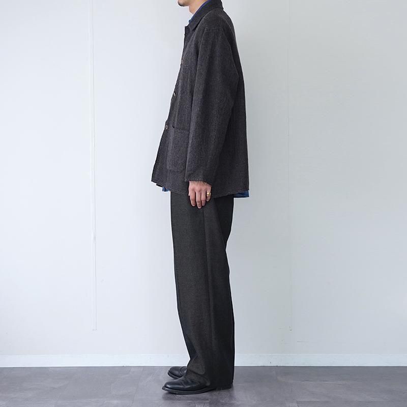 MAATEE&SONS】GUPTA WOOL W FACE COVERALL CHACOAL - THIRTY' THIRTY
