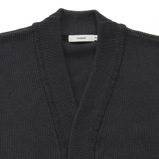 YASHIKI / Gunjo Hanten Knit(BLACK) | グンジョウハンテンニット