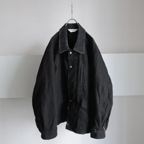 ANCELLM | アンセルム MOLESKIN WORK JACKET(BLACK) / モールスキン