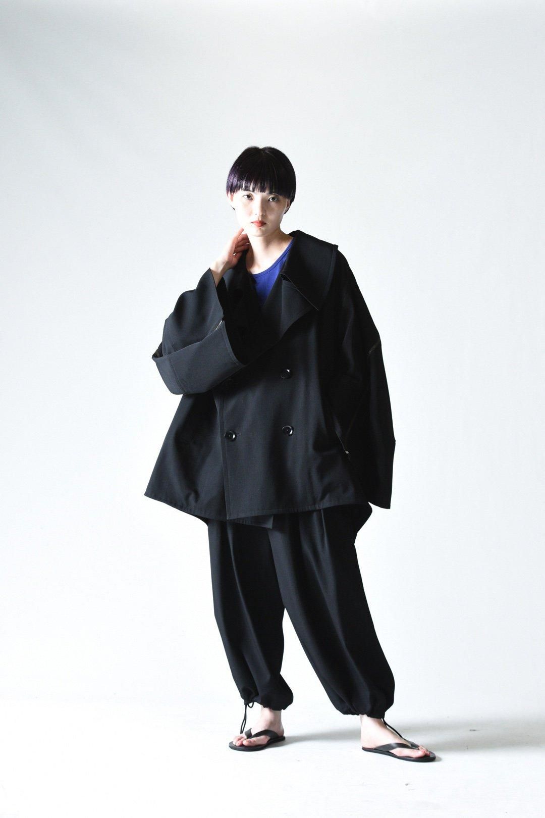 Ground Y ウールギャバジンジッパーオーバーコート - Ka na ta,Yohji