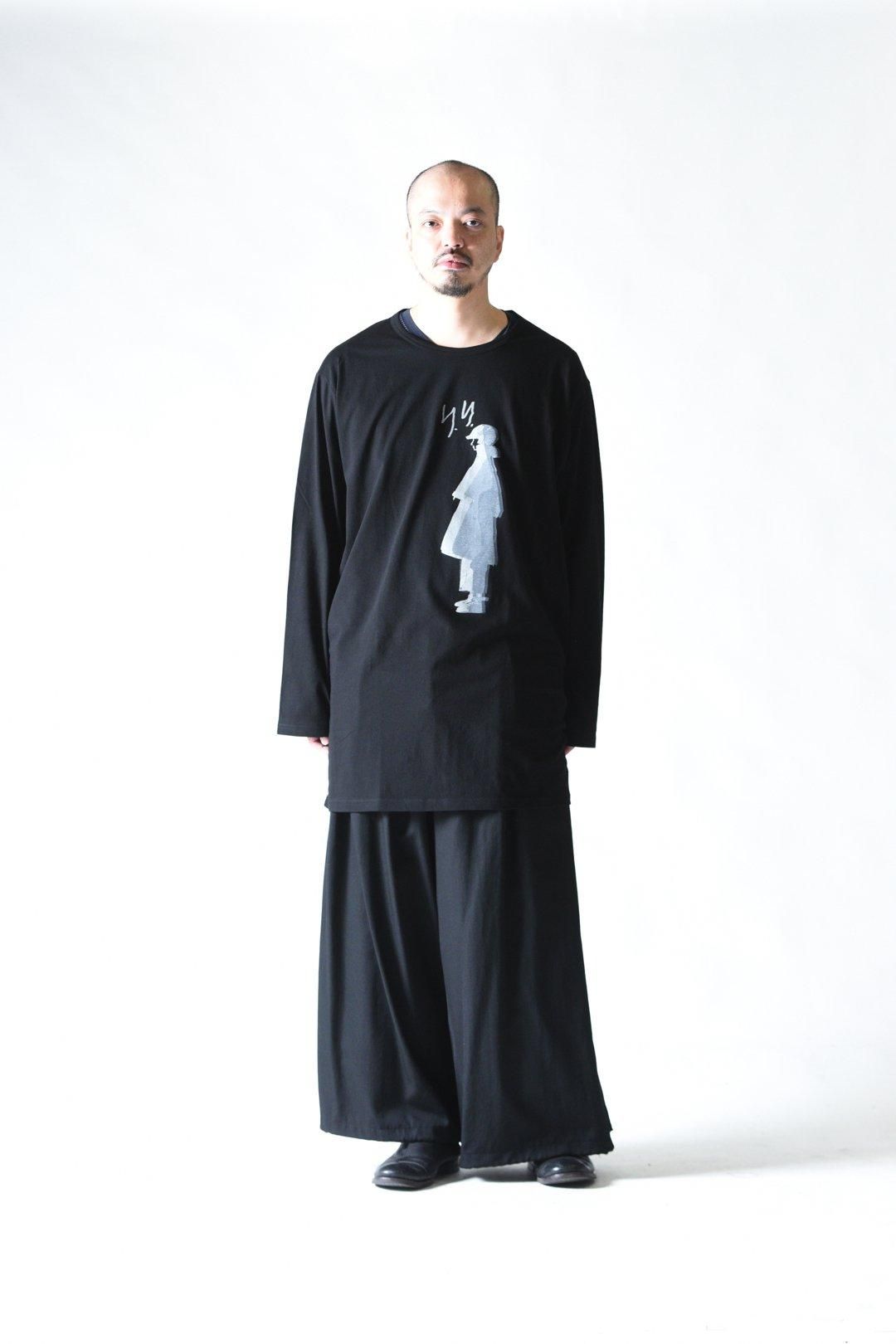 Yohji Yamamoto POUR HOMME 「デッサン画」プリントBIGロングスリーブ