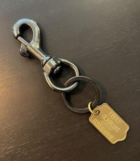SWIVEL SNAP KEY HOLDER W/DOG TAG - GLAD HAND & Co. WEIRDO