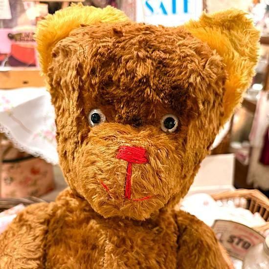 フランスJPM社1940〜50年代 ＊ ビンテージベア ＊ 存在感たっぷり60cm